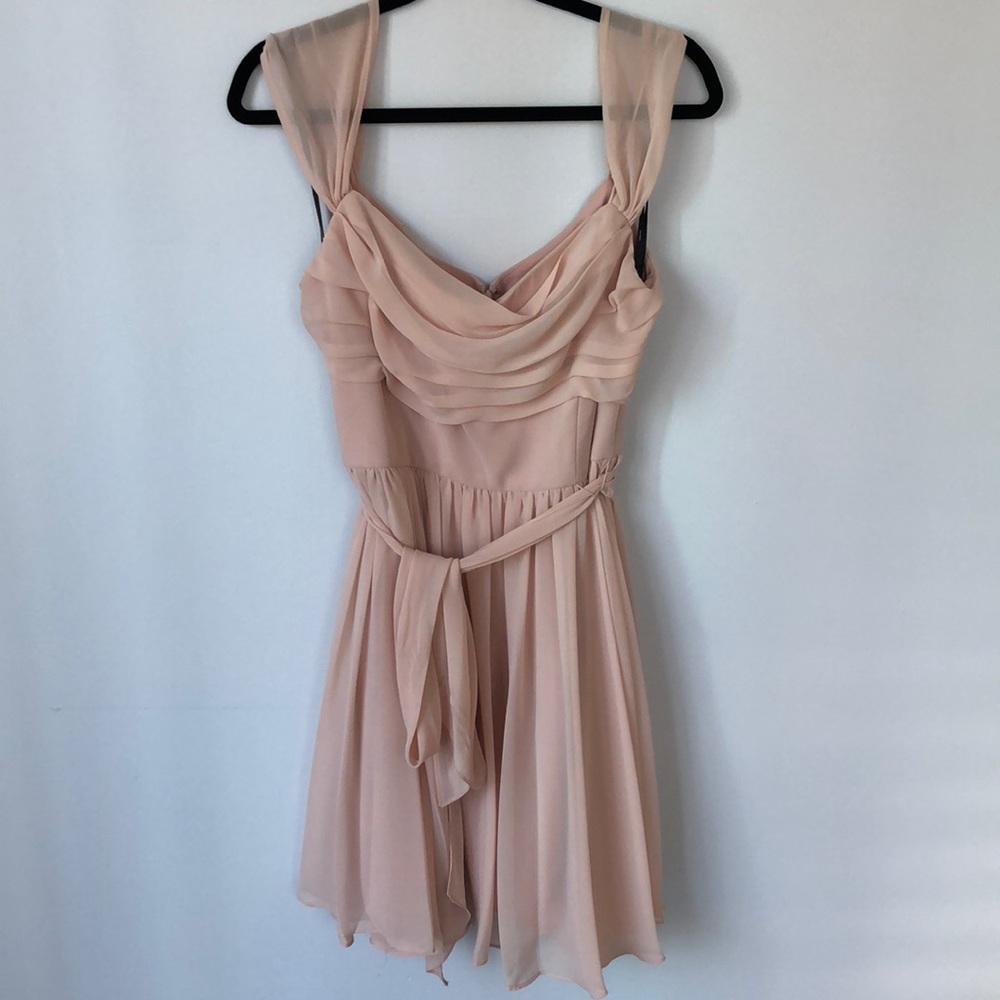 Vera wang dress blush pink 14
